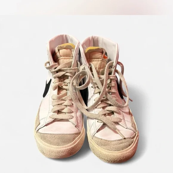 Nike Women's White and Black High-Top Sneakers - Picture 2 of 5